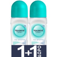 Noxzema Promo No Aroma Roll On 100ml (2x50ml) - Γυναικείο Αντιιδρωτικό Αποσμητικό Χωρίς Άρωμα για 48ωρη Προστασία