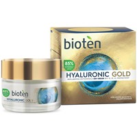 Bioten Hyaluronic Gold Replumping Antiwrinkle Day Cream Spf10, 50ml - Αντιρυτιδική Κρέμα Ημέρας Προσώπου, Λαιμού με Υαλουρονικό Οξύ