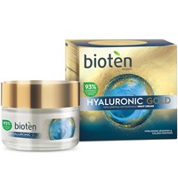 Bioten Hyaluronic Gold Replumping Antiwrinkle Night Cream 50ml - Αντιρυτιδική Κρέμα Προσώπου Νυκτός με Υαλουρονικό Οξύ