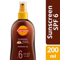 Carroten Summer Dreams Tanning Oil Spf6, 200ml - Αντηλιακό Λάδι Μαυρίσματος Χαμηλής Προστασίας με Άρωμα Καρύδα