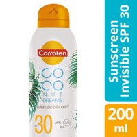 Carroten Coconut Dreams Suncare Dry Mist Spf30, 200ml - Αντηλιακό Ξηρό Mist Υψηλής Προστασίας σε Spray 