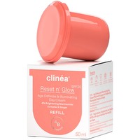 Clinéa Reset n' Glow Age Defense & Illuminating Day Cream Spf20 Refill 50ml - Αντιγηραντική Κρέμα Ημέρας Προσώπου για Επαναφορά της Λάμψης, με Αντηλιακό Δείκτη Προστασίας, Ανταλλακτικό