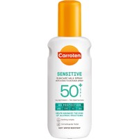 Carroten Sensitive Spf50+ Suncare Milk Spray 200ml - Αντηλιακό Spray Γαλάκτωμα Πολύ Υψηλής Προστασίας για Ευαίσθητες Επιδερμίδες