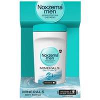 Noxzema Men Minerals Dry Force Invisible On Skin & Clothes Antiperspirant Roll-On 50ml - Ανδρικό Αποσμητικό που Προστατεύει από τα Λευκά & Κίτρινα Σημάδια στα Ρούχα με Άρωμα Φρεσκάδας που Διαρκεί