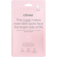 Clinea Brightening & Anti-Spot Biocellulose Face Mask 1 Τεμάχιο - Μάσκα Προσώπου από Βιοκυτταρίνη για Λάμψη & Δράση Κατά των Κηλίδων & της Υπερμελάγχρωσης