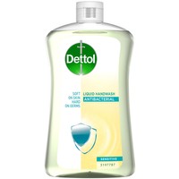 Dettol Liquid Soap Sensitive Refill Ανταλλακτικό Αντιβακτηριδιακό Υγρό Κρεμοσάπουνο Χεριών για Ευαίσθητες Επιδερμίδες 750ml