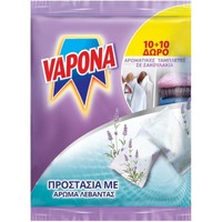 Vapona Promo Ταμπλέτα σε Σακουλάκι Κατά των Σκόρων για την Προστασία των Ρούχων, με Άρωμα Λεβάντας 20 Τεμάχια