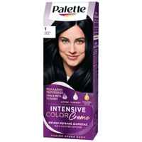 Schwarzkopf Palette Intensive Hair Color Creme Kit 1 Τεμάχιο - 1 Μαύρο Μπλε - Μόνιμη Κρέμα Βαφή Μαλλιών για Έντονο Χρώμα Μεγάλης Διάρκειας & Περιποίηση