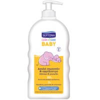 Septona Calm n' Care Baby Shampoo & Shower Gel with Chamomile 500ml - Βρεφικό Απαλό Σαμπουάν - Αφρόλουτρο με Βάλσαμο & Χαμομήλι