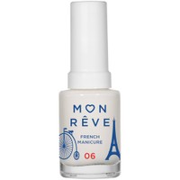 Mon Reve French Manicure Nail Color 13ml - 06 Sheer White - Βερνίκι Νυχιών για Γαλλικό Μανικιούρ