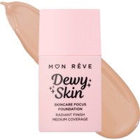 Mon Reve Dewy Skin Foundation 30ml - 23W - Foundation Μεσαίας Κάλυψης για Λαμπερό Τελείωμα