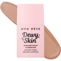 Mon Reve Dewy Skin Foundation 30ml - 51C - Foundation Μεσαίας Κάλυψης για Λαμπερό Τελείωμα