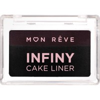 Mon Reve Infiny Cake Liner 3g - 01 Black & Brown - Water-Activated Eyeliner σε Μορφή Πούδρας με Απίστευτη Χρωματική Απόδοση