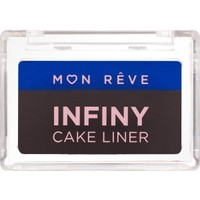 Mon Reve Infiny Cake Liner 3g - 03 Brown & Royal Blue - Water-Activated Eyeliner σε Μορφή Πούδρας με Απίστευτη Χρωματική Απόδοση