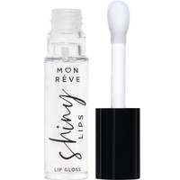 Mon Reve Shiny Lips 8ml - 01 Clear - Ενυδατικό, Ultra-Shiny Lip Gloss Μεγάλης Διάρκειας Διάφανης Απόχρωσης για Καθαρή Λάμψη