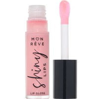 Mon Reve Shiny Lips 8ml - 02 Volumizing - Ενυδατικό, Ultra-Shiny Lip Gloss Μεγάλης Διάρκειας σε Ροζ Ιριδίζουσα Απόχρωση για Αστραφτερή Λάμψη