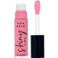 Mon Reve Shiny Lips 8ml - 03 Nude - Ενυδατικό, Ultra-Shiny Lip Gloss Μεγάλης Διάρκειας σε Nude Απόχρωση για Λεία Φυσική Λάμψη