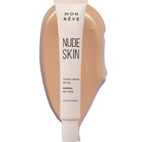 Mon Reve Nude Skin Normal to Dry Skin Satin Finish Spf20 Tinted Cream 30ml - No 101 Light - Κρέμα Προσώπου με Χρώμα Μεσαίας Προστασίας που Εξομοιώνει τον Τόνο του Δέρματος & Καλύπτει Ελαφρές Ατέλειες