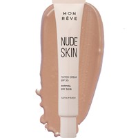 Mon Reve Nude Skin Normal to Dry Skin Satin Finish Spf20 Tinted Cream 30ml - No 103 Dark - Κρέμα Προσώπου με Χρώμα Μεσαίας Προστασίας που Εξομοιώνει τον Τόνο του Δέρματος & Καλύπτει Ελαφρές Ατέλειες