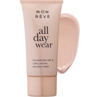 Mon Reve All Day Wear Matte Foundation Spf15 with Medium to High Coverage 35ml - 101 - Foundation για Μέτρια προς Υψηλή Κάλυψη & Φυσικό Ματ Αποτέλεσμα 