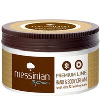 Messinian Spa Hand & Body Cream Premium Line 250ml - Ενυδατική Κρέμα Χεριών και Σώματος με Χρυσόσκονη Premium Line Βασιλικό Πολτό & Ελίχρυσος