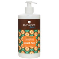 Messinian Spa Apricot & Mango Shower Gel 750ml - Ενυδατικό Αφρόλουτρο με Φρουτώδες Άρωμα Βερίκοκο & Μάνγκο, με Αντλία