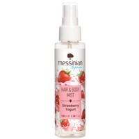 Messinian Spa Hair & Body Mist Strawberry & Yogurt 100ml - Ενυδατικό Mist Μαλλιών & Σώματος με Άρωμα Φράουλα & Γιαούρτι