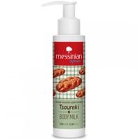 Messinian Spa Tsoureki Body Milk 100ml - Ενυδατικό Γαλάκτωμα Σώματος με Εορταστικό Άρωμα Τσουρέκι, με Αντλία 