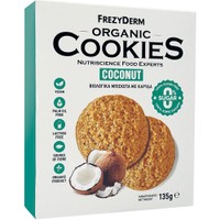 Frezyderm Organic Cookies 135g - Coconut - Βιολογικά Μπισκότα για Παιδιά & Ενήλικες Χωρίς Φοινικέλαιο & Ζάχαρή με Καρύδα