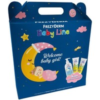 Frezyderm Promo Baby Line Welcome Baby Girl Baby Shampoo 300ml, Baby Cream 2x175ml & Δώρο Μαξιλάρι Αγκαλιάς - Βρεφικό Σαμπουάν με Εκχύλισμα Χαμομηλιού & Προστατευτική Αδιάβροχη Κρέμα για την Αλλαγή της Πάνας
