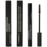 Korres Black Volcanic Minerals Mascara Extreme Length Brown 7.50ml - Εντυπωσιακό Μήκος, Πλούσιο Χρώμα, Γεμίζει & Διαχωρίζει τις Βλεφαρίδες Χωρίς να τις Βαραίνει