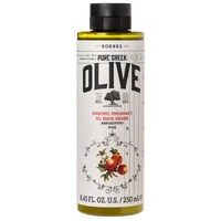 Korres Pure Greek Olive Shower Gel Pomegranate 250ml - Τονωτικό Αφρόλουτρο με Εκχύλισμα Φύλλων Ελιάς & Άρωμα Ρόδι