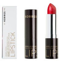 Korres Morello Creamy Lipstick 3.5gr - 52 Red Satin - Κραγιόν για τα Χείλη με Σταθερό & Λαμπερό Αποτέλεσμα