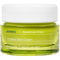 Korres Santorini Grape Poreless Skin Face Cream 40ml - Κρέμα Τζελ Προσώπου για Ρύθμιση της Λιπαρότητας & για Μείωση των Πόρων