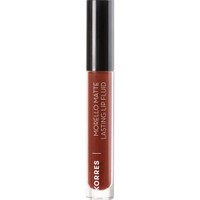 Korres Morello Matte Lasting Lip Fluid 3.4ml - 60 Chestnut - Υγρό Κραγιόν Μεγάλης Διάρκειας για Τέλειο Ματ Αποτέλεσμα & Απόλυτη Άνεση στα Χείλη