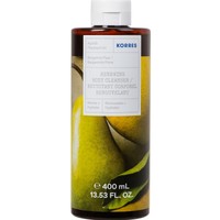 Korres Renewing Body Cleanser Bergamot Pear Shower Gel 400ml - Αναζωογονητικό, Ενυδατικό Αφρόλουτρο με Άρωμα Αχλάδι & Περγαμόντο