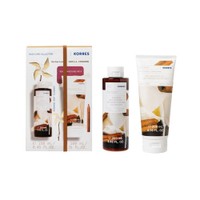 Korres Promo Vanilla Cinnamon Renewing Body Cleanser 250ml & Body Smoothing Milk 200ml - Ενυδατικό Κρεμώδες Αφρόλουτρο & Γαλάκτωμα Σώματος με Άρωμα Βανίλιας Συνδυασμένο με Ζεστές Νότες Κανέλας