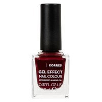 Korres Gel Effect Nail Colour 11ml - 55 Pomegranate - Βερνίκι Νυχιών με Αμυγδαλέλαιο για Έντονη Λάμψη & Μεγάλη Διάρκεια