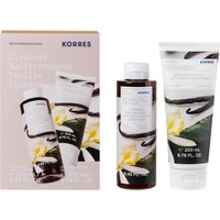 Korres Promo Discover Mediterranean Vanilla Blossom Renewing Body Cleanser 250ml & Body Smoothing Milk 200ml - Ενυδατικό Αφρόλουτρο & Ενυδατικό Γαλάκτωμα Σώματος με Άρωμα από Άνθη Βανίλιας