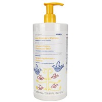 Korres Baby Showergel & Shampoo with Coconut & Almond 1000ml - Βρεφικό Αφρόλουτρο & Σαμπουάν για Ήπιο Καθαρισμό & Ενυδάτωση