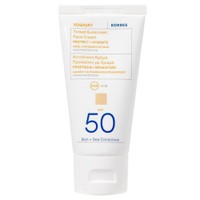 Korres Yoghurt Tinted Sunscreen Face Cream Protect & Hydrate Spf50, 50ml - Αντηλιακή Κρέμα Προσώπου Υψηλής Προστασίας με Χρώμα για Προστασία & Ενυδάτωση