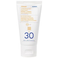 Korres Yoghurt Tinted Sunscreen Face Cream Protect & Hydrate Spf30, 50ml - Αντηλιακή Κρέμα Προσώπου Υψηλής Προστασίας με Χρώμα για Προστασία & Ενυδάτωση