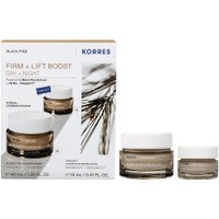 Korres Promo Black Pine Bounce, Firming & Moisturizer Day Cream 40ml & Δώρο Plump Up, Sleeping Facial Cream 15ml - Κρέμα Ημέρας Προσώπου Ανόρθωσης Περιγράμματος & Ολικής Σύσφιγξης για Κανονικές, Μικτές Επιδερμίδες με Εκχύλισμα Μαύρης Πεύκης & Κρέμα Νύχτας για Σύσφιγξη & Lifting με Εκχύλισμα Μαύρης Πεύκης