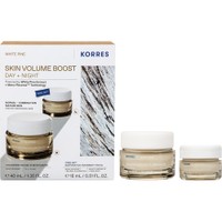 Korres Promo White Pine Volumizing Serum in Moisturizer Day Cream 40ml & Δώρο Restorative Overnight Facial Night Cream 15ml - Κρέμα Ημέρας Λευκή Πεύκη Αναπλήρωσης Όγκου για Κανονικές, Μικτές Επιδερμίδες & Κρέμα Νύχτας Λευκή Πεύκη Αναπλήρωσης Όγκου για Ώριμες Επιδερμίδες