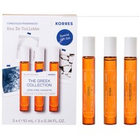 Korres Promo Eau De Toilette Lefko 10ml & Kyma 10ml & Avgoustos 10ml - Καλοκαιρινά Αρώματα σε Συσκευασία Ταξιδιού