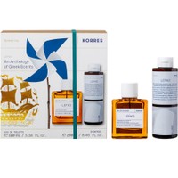Korres Promo Lefko Eau De Toilette 100ml & Shower Gel 250ml - Γυναικείο Άρωμα με Νότες Άνθους Μιγκέ, Τριαντάφυλλου & Παιώνιας & Ενυδατικό Αρωματικό Αφρόλουτρο με Νότες Άνθους Μιγκέ, Τριαντάφυλλου & Παιώνιας