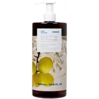 Korres With Purifying Sage Extract Santorini Grape Shower Gel 1000ml - Αναζωογονητικό, Ενυδατικό Αφρόλουτρο με Φρέσκο, Φρουτώδες Άρωμα από Αμπέλια Σαντορίνης με Αντλία