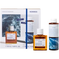 Korres Promo  Kyma Eau De Toilette 50ml & Shower Gel 250ml - Ανδρικό Άρωμα με Νότες Lime, Μανταρίνι & Πορτοκάλι & Ενυδατικό Αρωματικό Αφρόλουτρο με Νότες Lime, Μανταρίνι & Πορτοκάλι