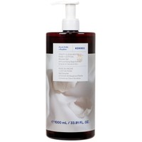 Korres Crispy Clean White Rose & Cotton Shower Gel 1L - Ενυδατικό Αφρόλουτρο Σώματος Λευκά Άνθη & Βαμβάκι με Καθαριστικό Εκχύλισμα Φασκόμηλου για Απαλό Άρωμα Φρεσκάδας Συνδυασμένο με Νότες Λευκών Λουλουδιών, με Αντλία