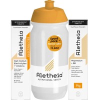 Vican Promo Aletheia High Sodium Electrolytes + Vitamins 18 Effer.tabs & Magnesium + Vitamin B6 20 Effer.tabs & Δώρο Sport Bottle 500ml 1 Τεμάχιο - Συμπλήρωμα Διατροφής Ηλεκτρολυτών & Βιταμινών για Ενυδάτωση & Ενέργεια με Γεύση Λεμόνι - Πορτοκάλι & Συμπλήρωμα Διατροφής Μαγνησίου & Βιταμίνης B6 για την Καλή Λειτουργία του Νευρικού & Μυοσκελετικού Συστήματος με Γεύση Λεμόνι & Γκρέιπφρουτ